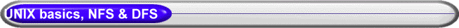 UNIX basics, NFS & DFS